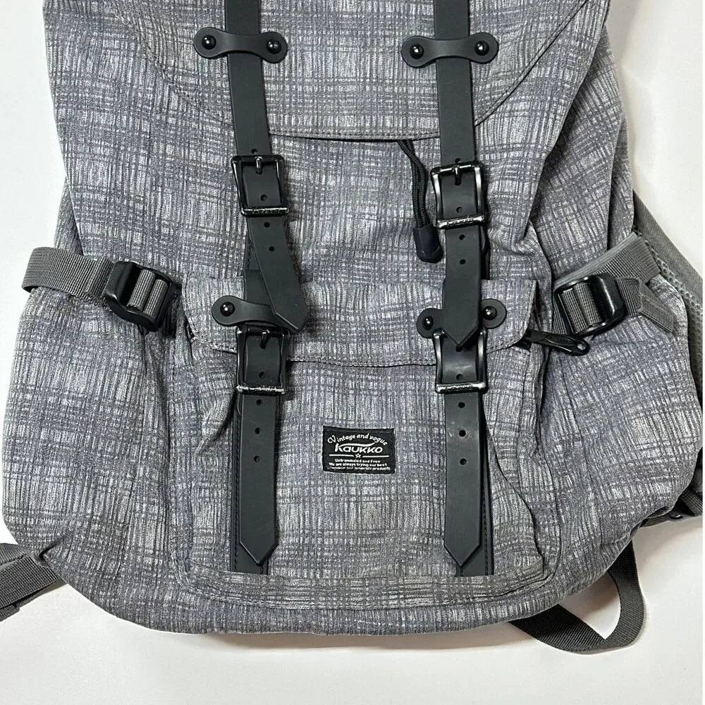 Kaukko Laptop Travel Rucksack Backpack Bag Computer Water Repellant Gray 19L